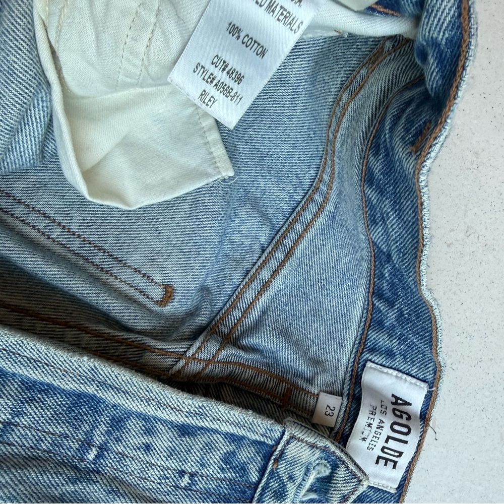 Agolde Riley High Rise Straight Crop Jeans - Picture 4 of 4